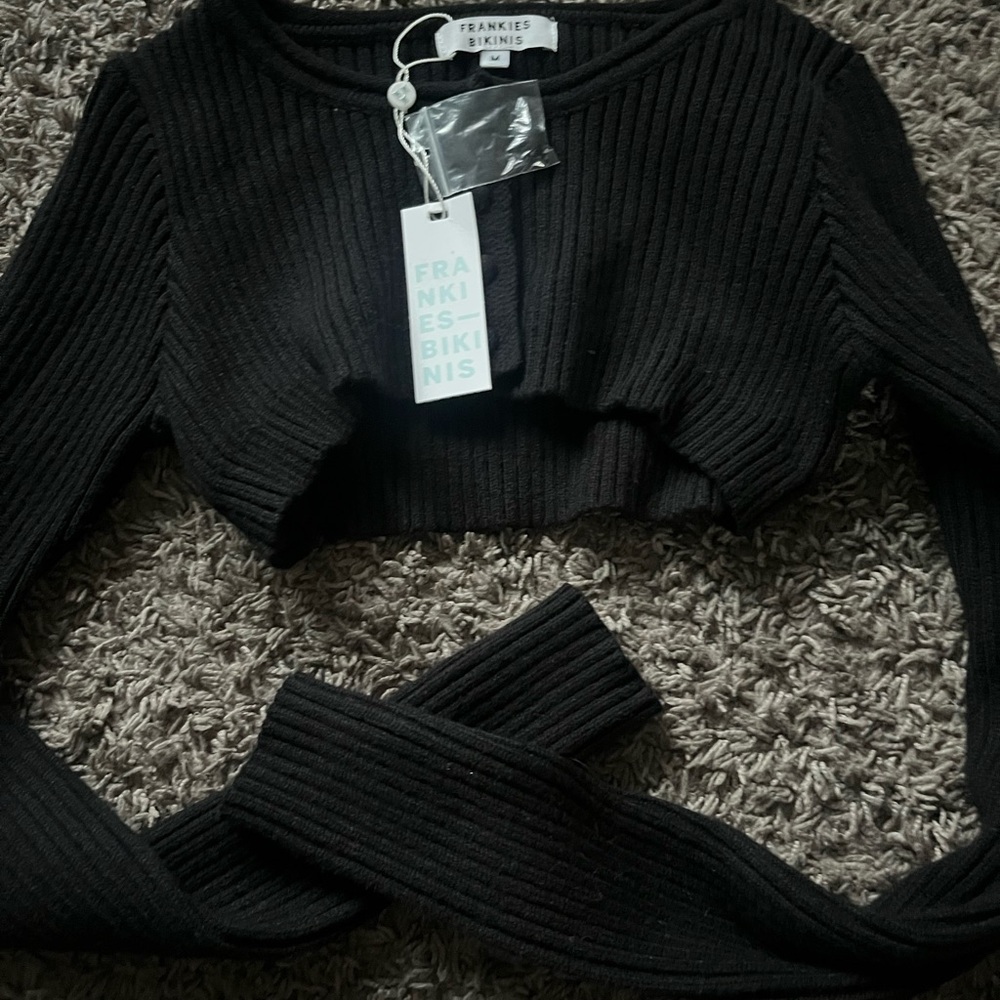 Frankies Bikinis Black Shrug